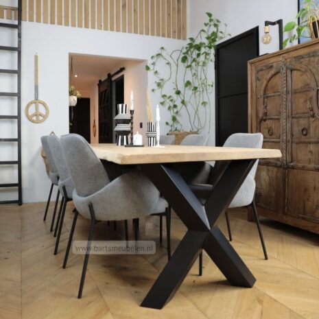 boomstamtafel met diamant x onderstel*800x800