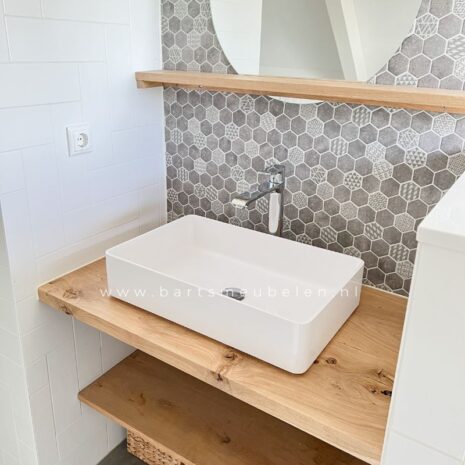 wastafelblad hout eiken.2 wastafelblad hout eiken.2