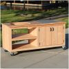 Buitenkeuken douglas 200cm met grote opbergkast voor de kamado Buitenkeuken douglas 200cm met grote opbergkast voor de kamado