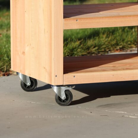 buitenkeuken-douglas-200cm-zwenkwielen-detail