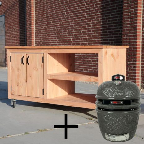 Barbecue tafel met kamado large Grill Guru