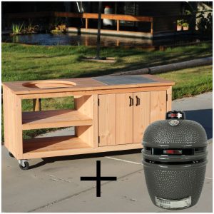 Buitenkeuken douglas 200cm + kamado large Grill Guru
