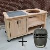 Buitenkeuken douglas met tegel en medium kamado Grill Guru