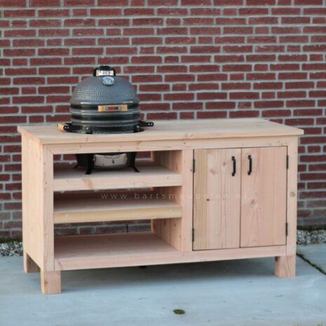 Stoere douglas buitenkeuken newton voor compact kamado