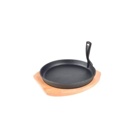 GRILL GURU CAST IRON COOKING PLATE & HOLDER XL
