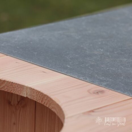 bovenblad detailfoto Kamado tafel douglas 150×70