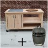 buitenkeuken douglas met tegel en medium kamado GrillGuru