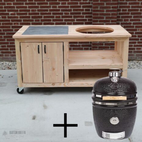 buitenkeuken douglas met tegel large kamado yakiniku zwart buitenkeuken douglas met tegel + large kamado yakiniku zwart