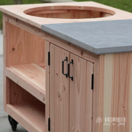 detailfoto Kamado tafel douglashout 150×70