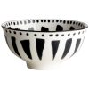 Gusta schaaltje zwart wit petiscos O12cm wieken Gusta schaaltje zwart-wit petiscos Ø12cm wieken