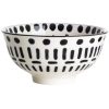 Gusta schaaltje zwart wit petiscos O12cm zon Gusta schaaltje zwart-wit petiscos Ø12cm zon