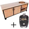 Stalen bbq tafel douglas large kamado yakiniku Stalen bbq tafel douglas + large kamado yakiniku