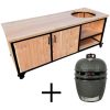Stalen bbq tafel douglas medium kamado grillguru Stalen bbq tafel douglas + medium kamado grillguru