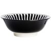 Zwart wit schaal petiscos O21cm streep 2 Zwart wit schaal petiscos Ø21cm streep 2
