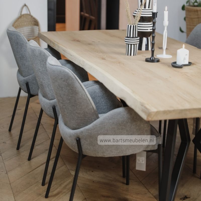 Boomstam eettafel vlinderpoot 40 Boomstam eettafel vlinderpoot (40)