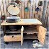 bbq tafel james met open deuren : lade en bastard kamado large