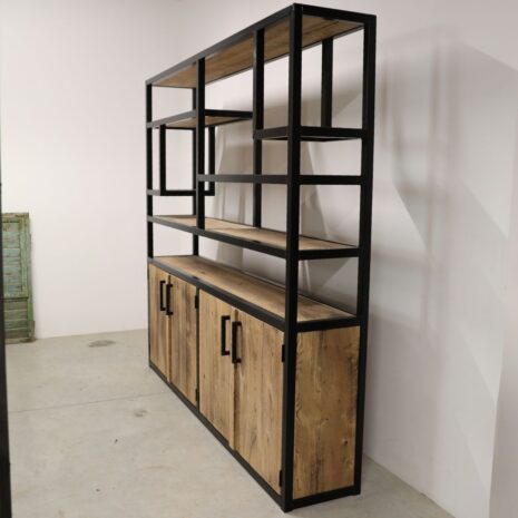 kast industrieel Jerry eik en staal kast industrieel Jerry - eik en staal