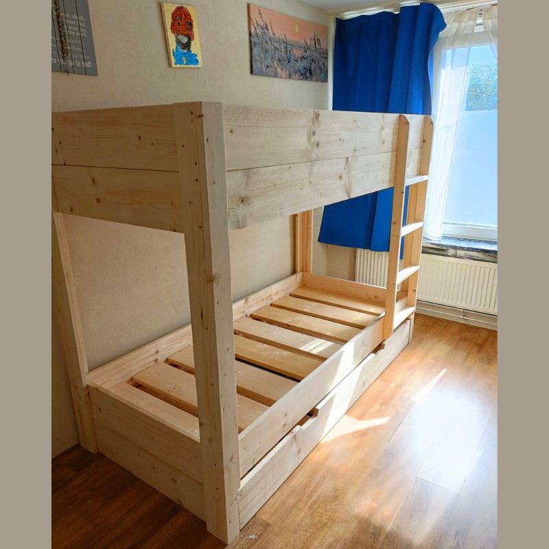 steigerhouten stapelbed lucas in nieuw steigerhout steigerhouten stapelbed lucas in nieuw steigerhout