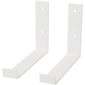 witte drager voor een wandplank van 20 cm