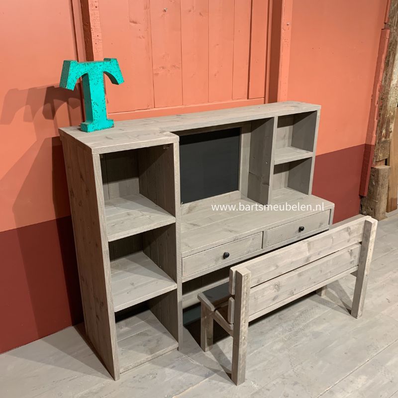 Speeltafel bureau van steigerhout voor de allerkleinsten 2 6 jaar Speeltafel bureau van steigerhout voor de allerkleinsten 2-6 jaar