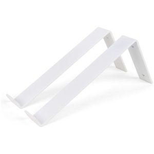 witte muurbeugel 25 centimeter