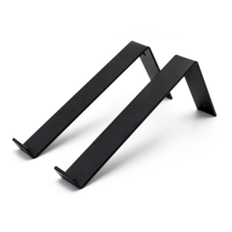 zwarte muurbeugel industrieel 25 cm