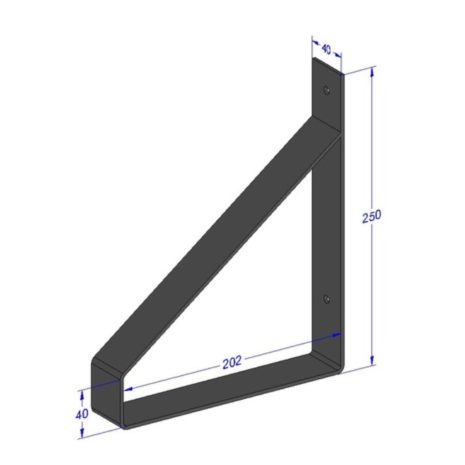 wandbeugel wit 20cm afetingen