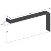 wandplank beugels tekening met afmetingen wandplank beugels - tekening met afmetingen