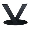 zwart stalen V onderstel voor ovale tafel zwart stalen V onderstel voor ovale tafel