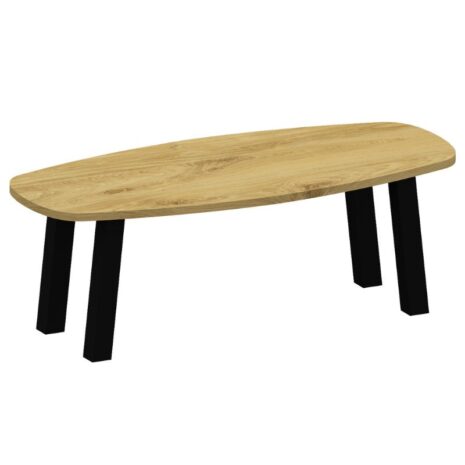 Eiken tafel deens ovaal 40 met schuine poot K10 Eiken tafel deens ovaal (40) met schuine poot K10