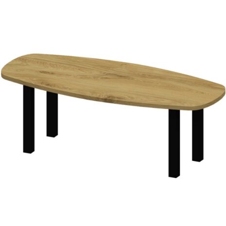 eikenhouten Tafel deens ovaal met zwarte poten 8x8 1 eikenhouten Tafel deens ovaal met zwarte poten 8x8