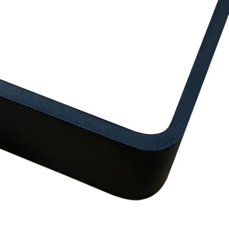 smalle u poot zwart staal