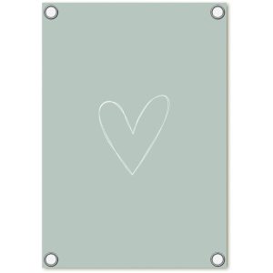 tuinposter groen hart