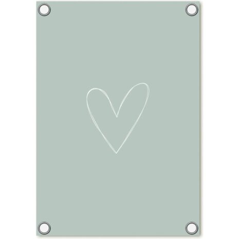 tuinposter groen hart tuinposter groen hart