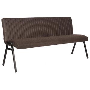 LABEL51 Eetkamerbank Matz - Antraciet - Microfiber - 175 cm