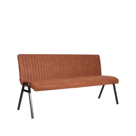 0Eetkamerbank Matz Cognac Microvezel 175x62x86 cm Perspectief