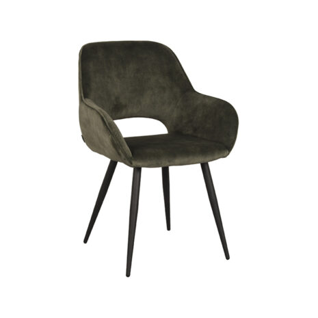 0Eetkamerstoel Chair Fer Hunter Velours 60x59x87 cm Perspectief 0Eetkamerstoel Chair Fer Hunter Velours 60x59x87 cm Perspectief