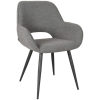 0Eetkamerstoel Fer Grijs Boucle 59x57x87 Cm Perspectief 0Eetkamerstoel Fer Grijs Boucle 59x57x87 Cm Perspectief