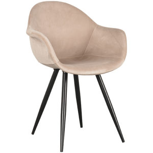 Eetkamerstoel Forli - Zand Fluweel