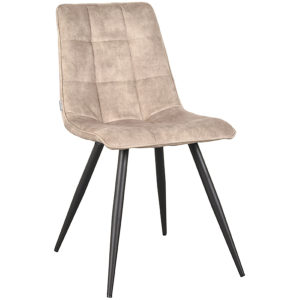 LABEL51 Eetkamerstoel Jelt - Zand - Velours