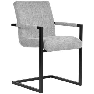 LABEL51 Eetkamerstoel Milo - Zinc - Synthetisch