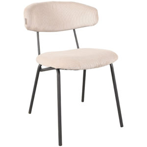 LABEL51 Eetkamerstoel Zack - Naturel - Ribcord