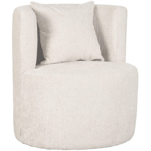 LABEL51 Fauteuil Evy - Naturel - Fluweel