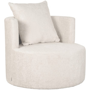 LABEL51 Fauteuil Evy - Naturel - Fluweel