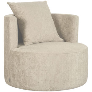 LABEL51 Fauteuil Evy - Beige - Fluweel