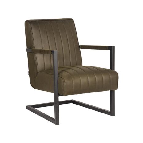 0Fauteuil Milo Army Microvezel 62x80x86 cm Perspectief