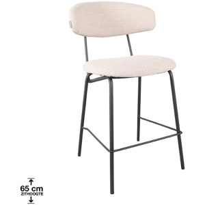 Barkruk Zack - Naturel Boucle - Zithoogte 65