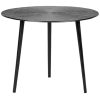 0Salontafel Nobby Zwart Metaal 50x50x40 cm Voorkant