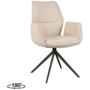 Eetkamerstoel Mellow - Naturel Boucle