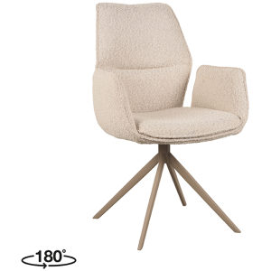 Eetkamerstoel Mellow - Naturel Boucle